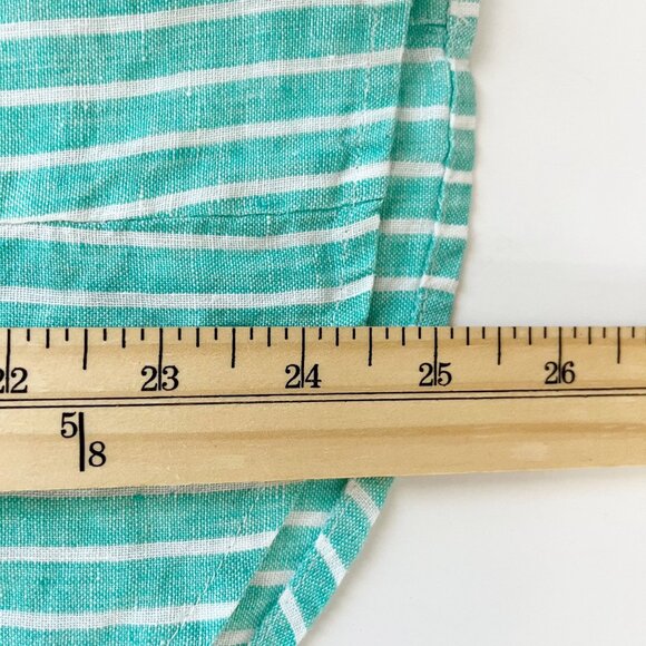 J. Crew Perfect Long Sleeve Button Down Shirt Baird McNutt Irish Linen Size 2 - Picture 6 of 6